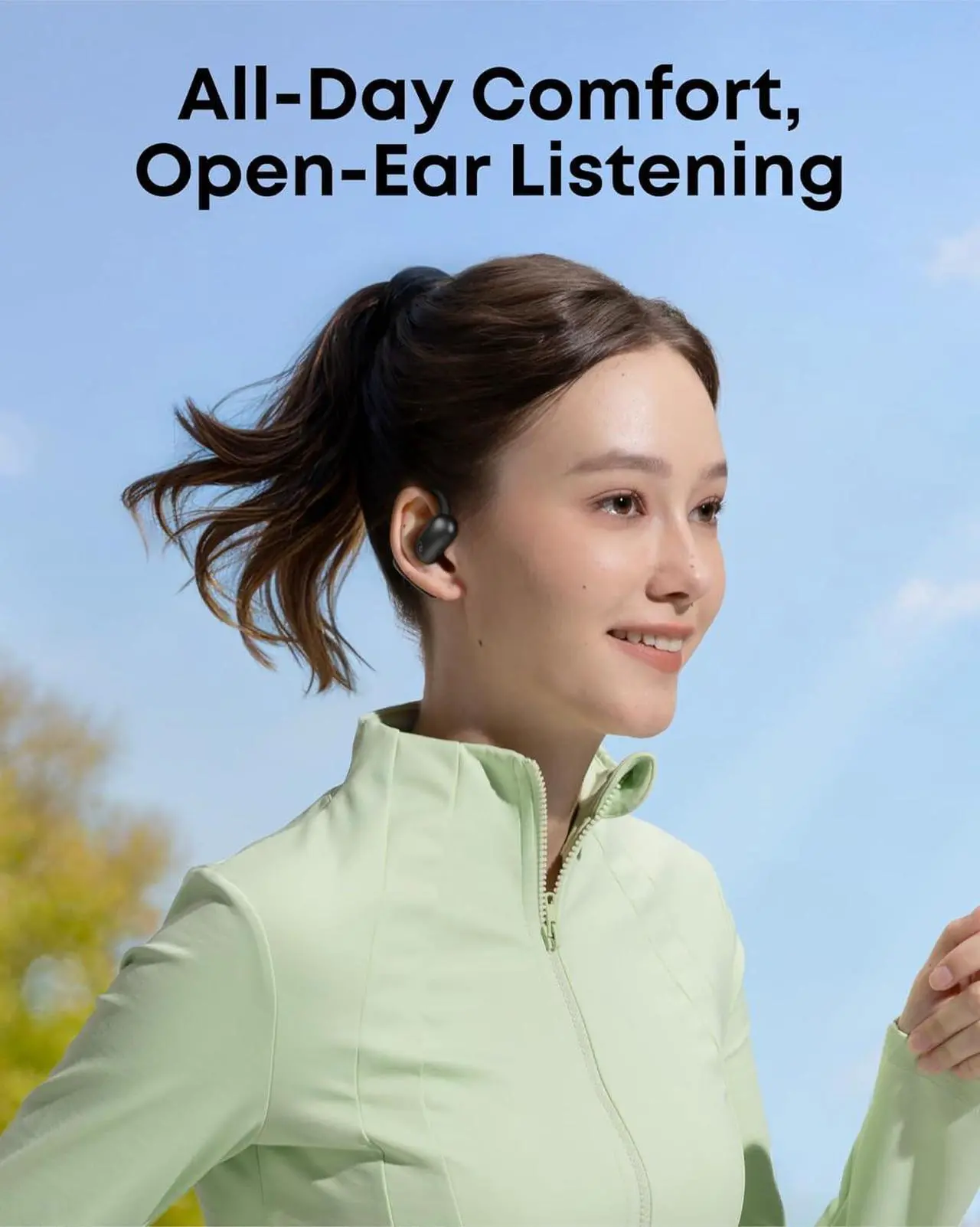 Open-Ear Headphones, Adjustable Ear Hooks, Snug Fit, Rich Bass, Hi-Res Wireless Audio - Image 3