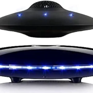 Magnetic Levitating Bluetooth Speaker, Levitating UFO Speakers with LED Lights, 360 Degree Rotation